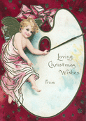 Petit ange et palette de No&euml;l